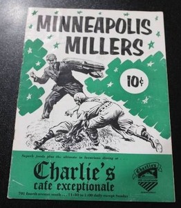 July 2 1953 Minneapolis Millers vs Charleston Senators Offical Scorebook