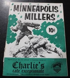 June 17 1953 Minneapolis Millers vs Columbus Red Birds Official Scorebook