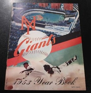1953 New York Giants Yearbook