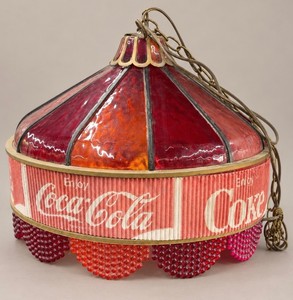 Vintage Coca-Cola Hanging Lamp