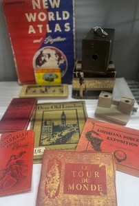 Antique Cadet Box Camera Stereoview Cards Expo Antique Souvenior Booklets