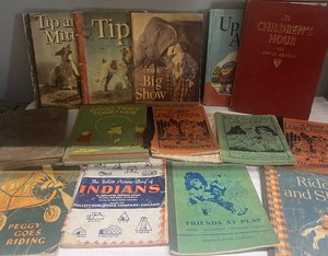Antique Readers and Primers Books Lot Follett Picture Story of Indians Peggy Goes Riding