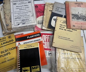 Large Vintage Antique Tractor Manual Catalogs Farm Equipment Various Makers