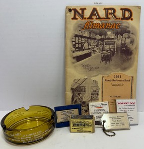 Albert Lea Minnesota Collectibles 7 Piece Ashtray, Matchbooks, Pharmacy Book ETC