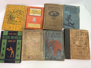 Antique Readers and Primers Lot of 8 Books