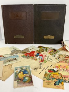 Salesman Samples Advertising Marketing Albums for Greeting Cards and Antique Postcard Lot