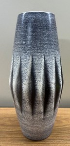 Royal Haegar MCM Pottery Vase 12 Brushed Black Finish