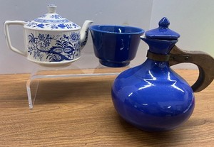 Sadler England Blue Onion Teapot Lot