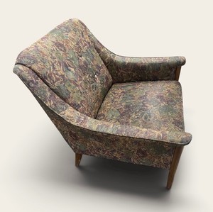MCM Upholstered Side Chair Living Room Chair 2 of 2 Chairs
