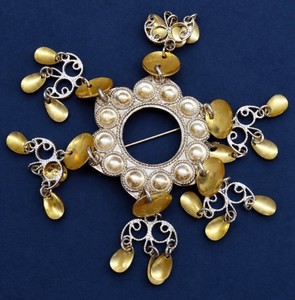 Norweigan Solje Wedding Brooch 830S KB Kristian Bernhard Hestenes