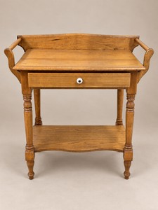 Antique Wash Stand Commode with Drawer