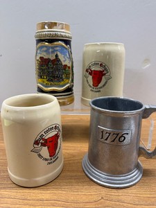 Four German Beer Steins