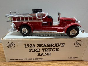 ERTL 130th Scale 1926 Seagrave Fire Truck Bank Scale Lake Mills