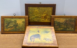 Vintage Granny Core  Cottage Core Wood Wall Hanging