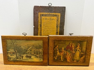 Vintage Granny CoreCottage Core Patriotic Wood Wall Hangings
