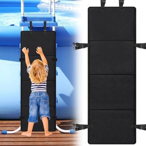 $24 Adnee 600D Oxford Cloth Pool Ladder Protector Cover, 47.5x16Pool Step Guards,Swimming Pool Child Saver to Prevent Kids from Climbing,Falling,Drowning  and Bunk Bed Ladders Protection