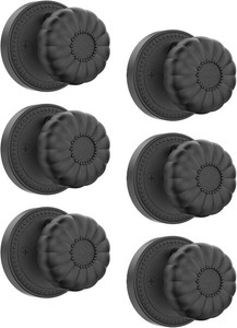 $120 Asidrama 6 Pack Black Privacy Door Knobs with Lock, Door Handles with Matte Black Door Knobs Interior for Bedroom or Bathroom, Heavy Duty Door Lever for Left Right Sided Doors