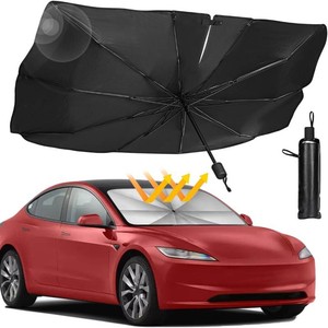 2026 Upgraded Sedan SUV Car Sun Shade for Windshield UV Rays and Heat Sun Visor Protector, Foldable Windshield Sun Shade Umbrella,Keep Car Cool,Easy to UseStore,57x 30