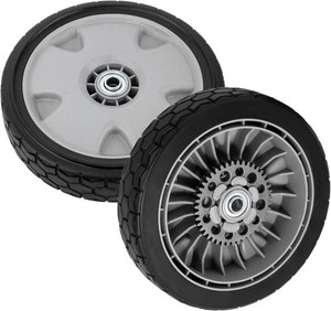 $29 2 Pcs 9 HRX217 Lawn Mower Rear Wheels Replace for 42710-VH7-010ZA  Heavy Duty 9 Inch Lawnmower Back Drive Wheels Compatible with Honda HRX217 Lawn Mower