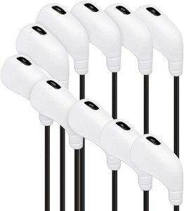 $54 PGM Golf Club Covers, 10pcs Protective Washable Golf Iron Head Covers Set with Number Opening, Easy On and Off, Fits Right Handed Brands