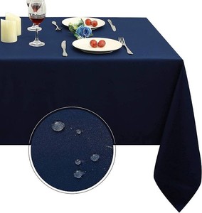 Obstal Rectangle Table Clothes for 8 Foot Rectangle Tables, Navy Blue  Oil-Proof Spill-Proof and Water Resistance Tablecloth, Decorative Fabric Table Cover for Outdoor and Indoor Use