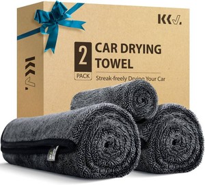 $21 KKV 2-Pack Microfiber Towels (35x 24) Extra Large Ultra Absorbent Drying Towel for Cars and Trucks, Without Streaks, Scratches, or Water Spots