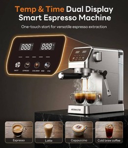 $183 Aromaster Espresso Machine with Touchscreen, Fast Heat 1400W
