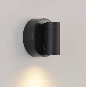 Modern Black LED Wall Sconce with Touch Switch, Dimmable Up Down Wall Light for Bedroom, Living Room, Hallway, Stairwell, Energy-Efficient Indoor Lighting Fixture