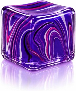 Squishy Toys with Flow Pattern, Jumbo 2.75 Inch (7CM) Slow Rising Sensory Squeeze Cube for Kids Ages 3 & Adults, Soft Desk Toy, Party Favor Gift(Pink)