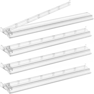 $20 TIASUSAN Clear Mahjong Racks with Pushers(4 PCS) for 166 American Mahjong Tiles, Mahjong All-in-one Tile Rack with Pusher Combo, Accessories