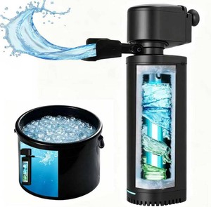$45 300 GPH Cold Plunge Filter for 100-600 Gal Ice Bath Tub & Cold Plunge Tub, Small Pool Filter with U-V Sanitation Green Cleaning Machine,Submersible Powerful Pump for Saltwater Freshwater Crystal Clear