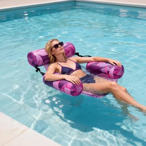 $23 Inflatable Pool Floats Chair, Water Floating Lounge Chairs Adult Heavy Duty  Blow up Floaties Adults for Summer Fun Party Lake Beach
