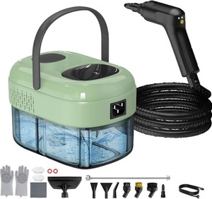$80 2500W Handheld Steam Cleaner for Home with 16 Accessories  3-Level Adjustable Steam, Multipurpose Portable Steamer Cleaning for Car,Floor,Furniture,Tile,Grout,Couch,15S Fast Heat-Up