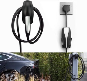 $20 SEVEN SPARTA Charging Cable Holder Wall Mount for Tesla Charger, Black  with UMC Holder, Cable Organizer for Save Garage Space, For Tesla Model 3 Y X S Cybertruck Mobile & Wall Connector