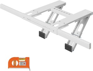 $45 Update Window Air Conditioner Support Bracket No Drilling  No Tools, Quick Install, Heavy Duty Window AC Bracket Supports Up to 220lbs, Fits Single & Double-Hung Windows