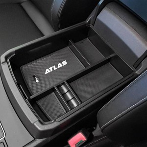 Center Console Organizer Tray Compatible with Atlas Accessories 2018 2019 2020 2021 2022 2023 Secondary Armrest Storage Glove Box Divider ABS Black Materials  Atlas 2019 2020 2021 2022 Secondary Armrest Storage Glove Box Divider, Console Insert Tray, ABS