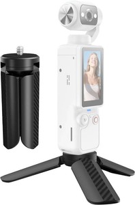 Mini Tripod for W & O Q7 Vlogging Camera,UYRUREL Portable Desktop Tripod,Lightweight Selfie Stick Stable Support and Image Stabilization,Practical Camera Accessories,Black