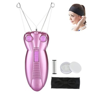 $28 WAYCOM Facial Threading Epilator for Women Electric Hair Remover Machine  Removes Upper Lip Chin & Cheeks Facial Hair from the Root - Cotton Thread for Gentle Depilation & Salon-Quality Results