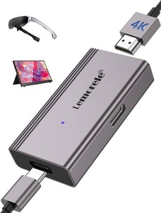 $30 Lemorele 4K 60Hz HDMI to USB C Adapter with Power Supply for AR Glasses  For SwitchPS5XboxSteam Deck Dock XREAL Air, Rokid, RayNeo AR Glasses & USB-C Portable Monitors, Plug and Play