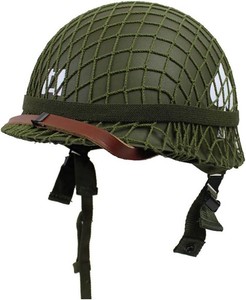 $40 Authentic WW2 Helmet Replica - US Army Helmet Adult & M1 Helmet for WW2 Uniform, WWII Gear & WW2 Gear - Premium Military Helmet with Net Cover, Chin Strap & DIY Painting