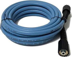 LULUW 25FT 14-inch High Pressure Washer Hose,3600PSI M22 14mm Replacement Power Washer Hose for Most Brands, Blue