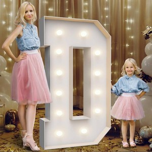$29 4FT Marquee Light Up Letters D,Party Decoration Large Marquee Light Up Letters with Weighted Water Bag,Pre-cut Foam Board Set Can Be Used for Birthdays,Weddings,Baby Anniversaries  Includes Stand and Weighted Water Bag for Wedding, Birthday, Annivers