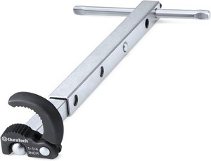 $22 DURATECH Telescoping Basin Wrench, Under Sink Wrench for Tight Spaces  Jaw Capacity of 38 to 1-14, with 10 to 17 Extendable Handle, Faucet Wrench Tool for Under Sink Tight Space