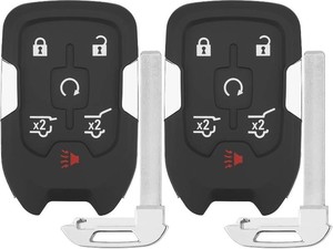 $38 Vurkcy Key Fob Replacement for 2015-2020 Chevy Suburban Tahoe 15-20 GMC Yukon and Yukon XL Car Keyless Entry Remote Control,HYQ1AA,6 Buttons,2Pcs,2Pcs