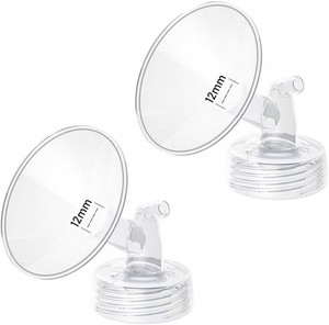 2pcs 12mm Flange Compatible with Spectra S1 S2 9 Plus Synergy Gold Ameda MYA Motif Luna Breast Pump, Replacement to Spectra Pump Parts, Breast Pump Shields 12mm Replace S1 S2 Parts