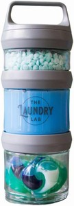 $22 Bottle- Small Reusable Detergent Storage for Apartments & Dorms (Cool Gray)