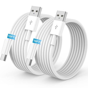 USB to USB C Cable, Car Carplay Long Cable for iPhone 17 Charger Cord 10FT  2-Pack USB A toType C Carplay Cord for Apple 1717eAir1615 ProPro Max for iPad, Car Charger Cable Charging Wire