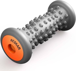 BESKAR Foot Massager Roller for Plantar Fasciitis Relief  Portable Foot Roller to Deep Tissue Muscle Massage, Foot Arch and Heel Pain, Foot Trigger Point Therapy, Reflexology Tool