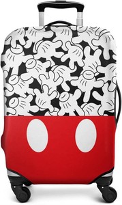 $23 Luggage Protector Cover Washable Mouse Hands gesture Suitcase Cover Baggage Covers Fit 22-24 Inch Luggage (Go Travel)