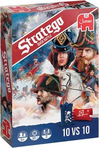 Stratego - Quick Battle, Strategy Board Game, Quick Play, Travel Version, 10v10 Piece, 2 Players, Age 8